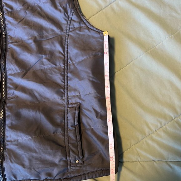 ๐ธ FAHRENHEIT SHERRPA LINED HOOD VEST DARK GREY ๐ธ - Picture 4 of 6